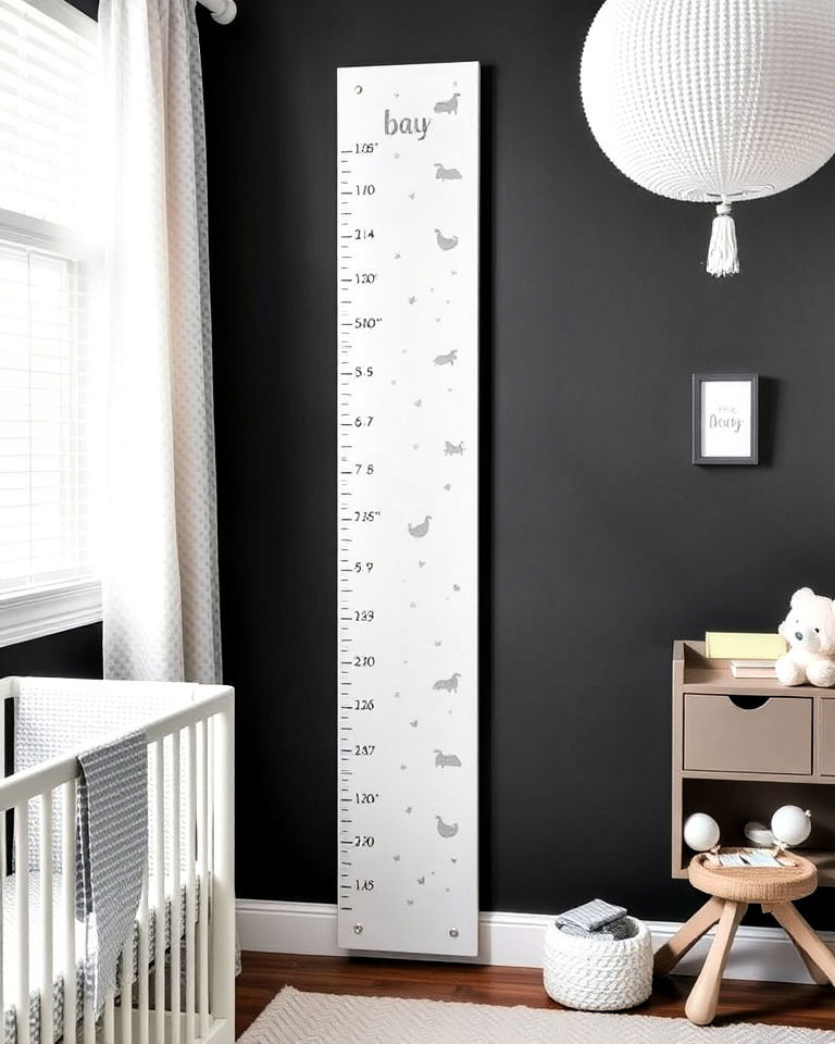 white growth chart