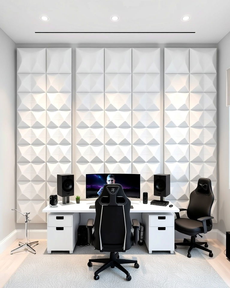 white wall panels for soundproofing