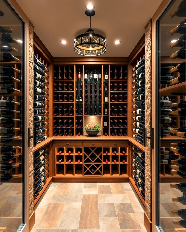 wine cellar for showcasing