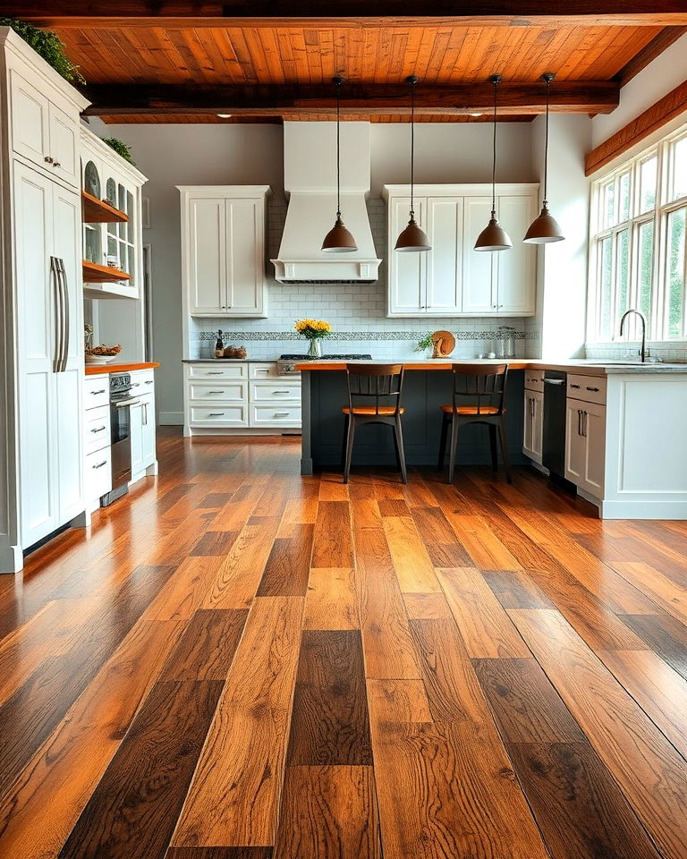 wood look epoxy floor