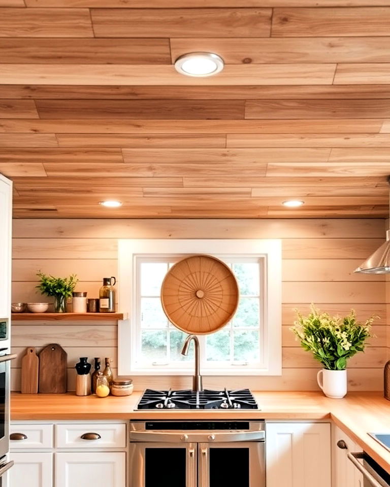 wood paneling for a rustic feel