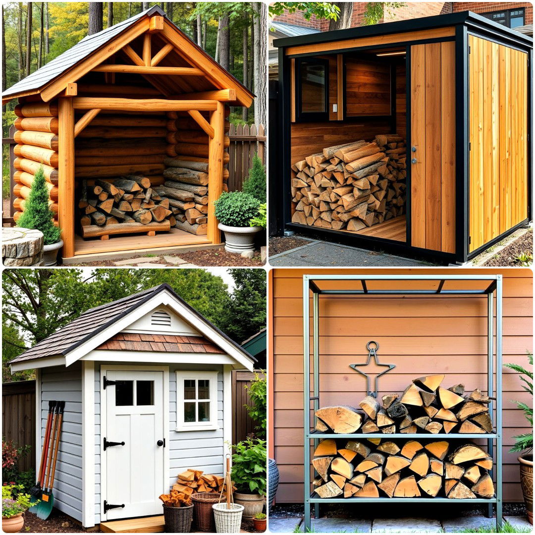 15 Wood Shed Ideas for Practical Storage