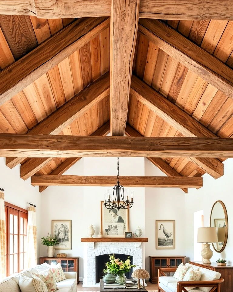 wooden beams