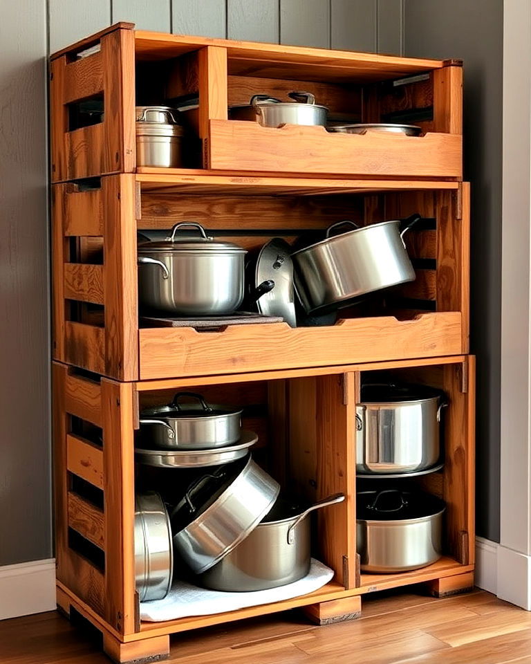 wooden crate storage