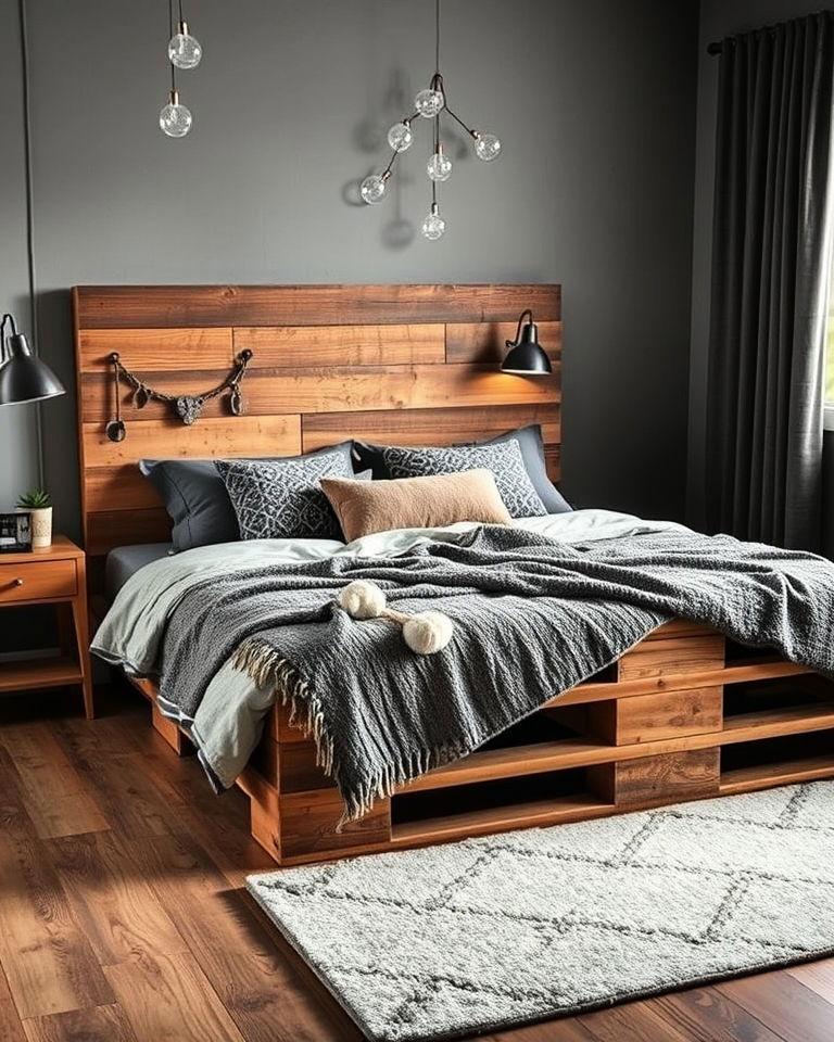wooden pallet bed frame