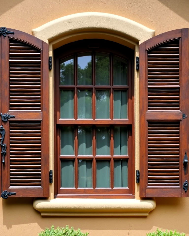 wooden shutters