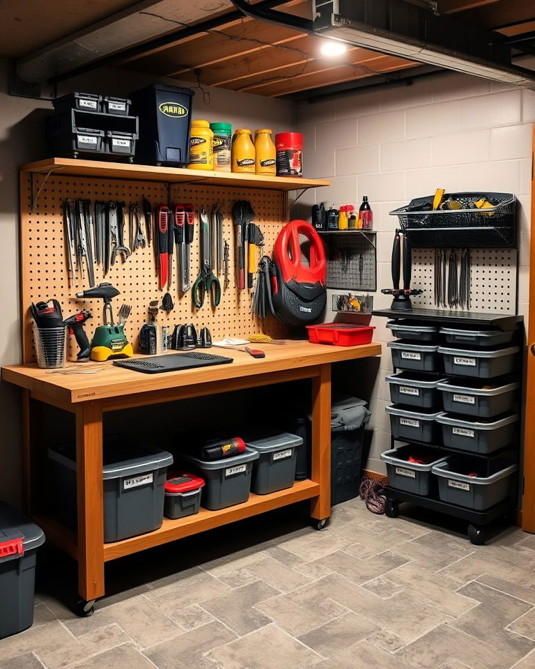 workbench and tool storage