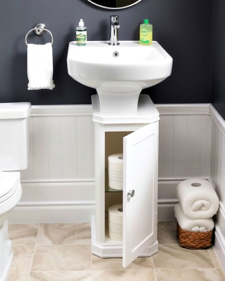 wrap around storage cabinet