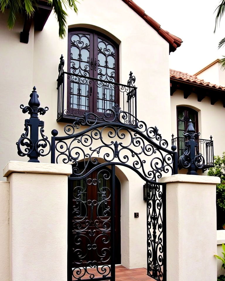 wrought iron details