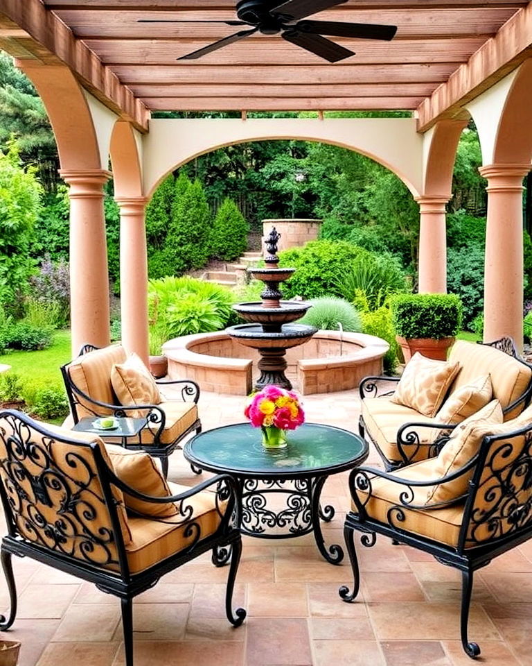wrought iron furniture