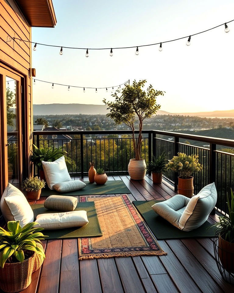 yoga and meditation nook
