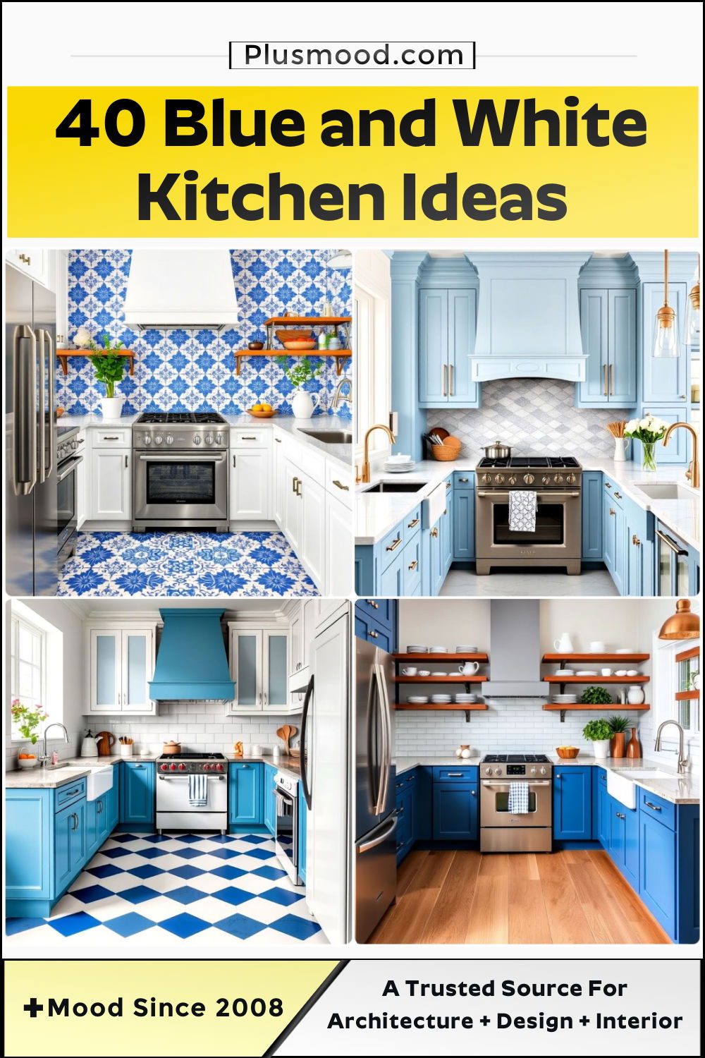 blue and white kitchen ideas and inspiration