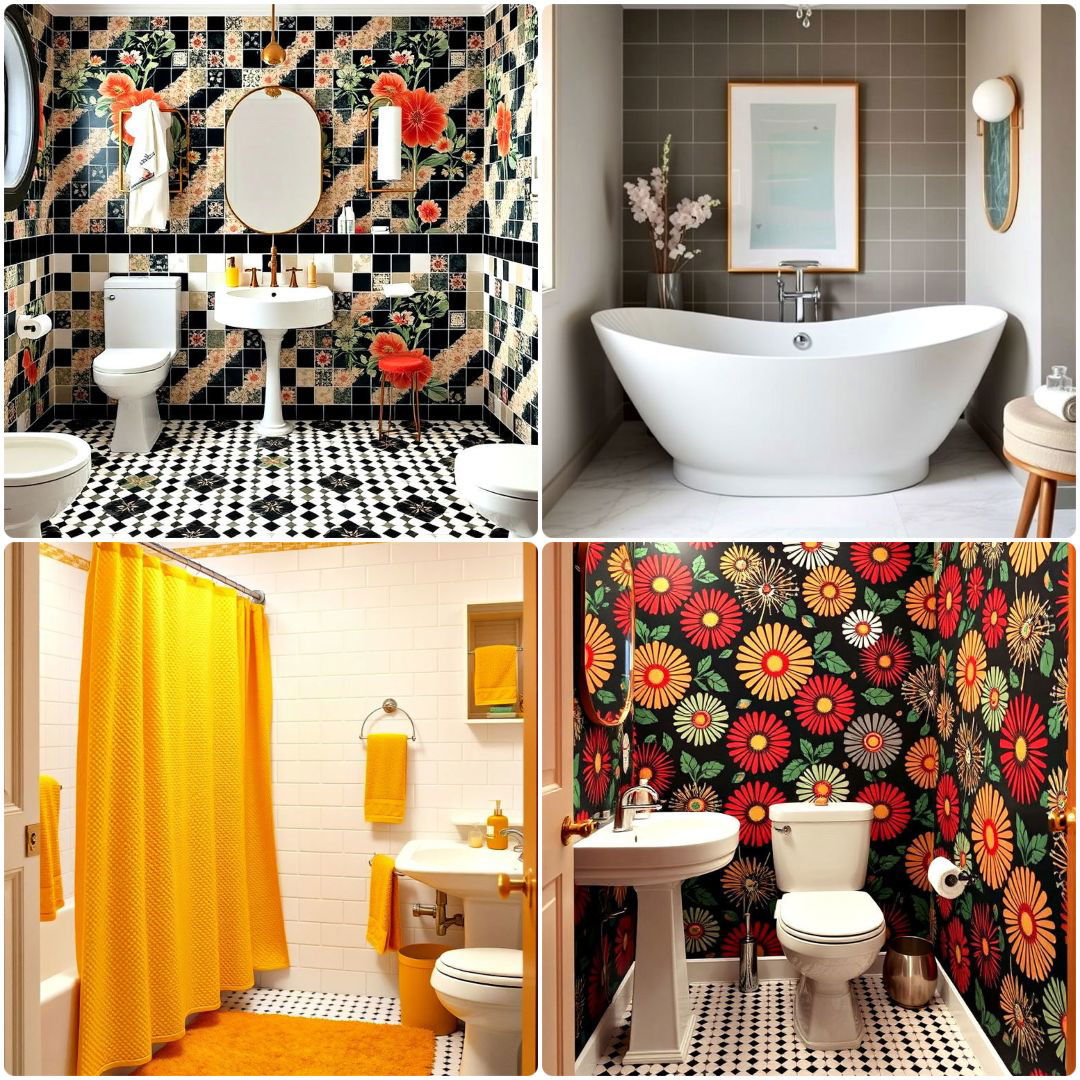 15 Best 1960s Bathroom Ideas Featuring Vintage Decor
