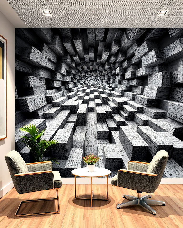 3d effect murals - 30 Office Wall Murals