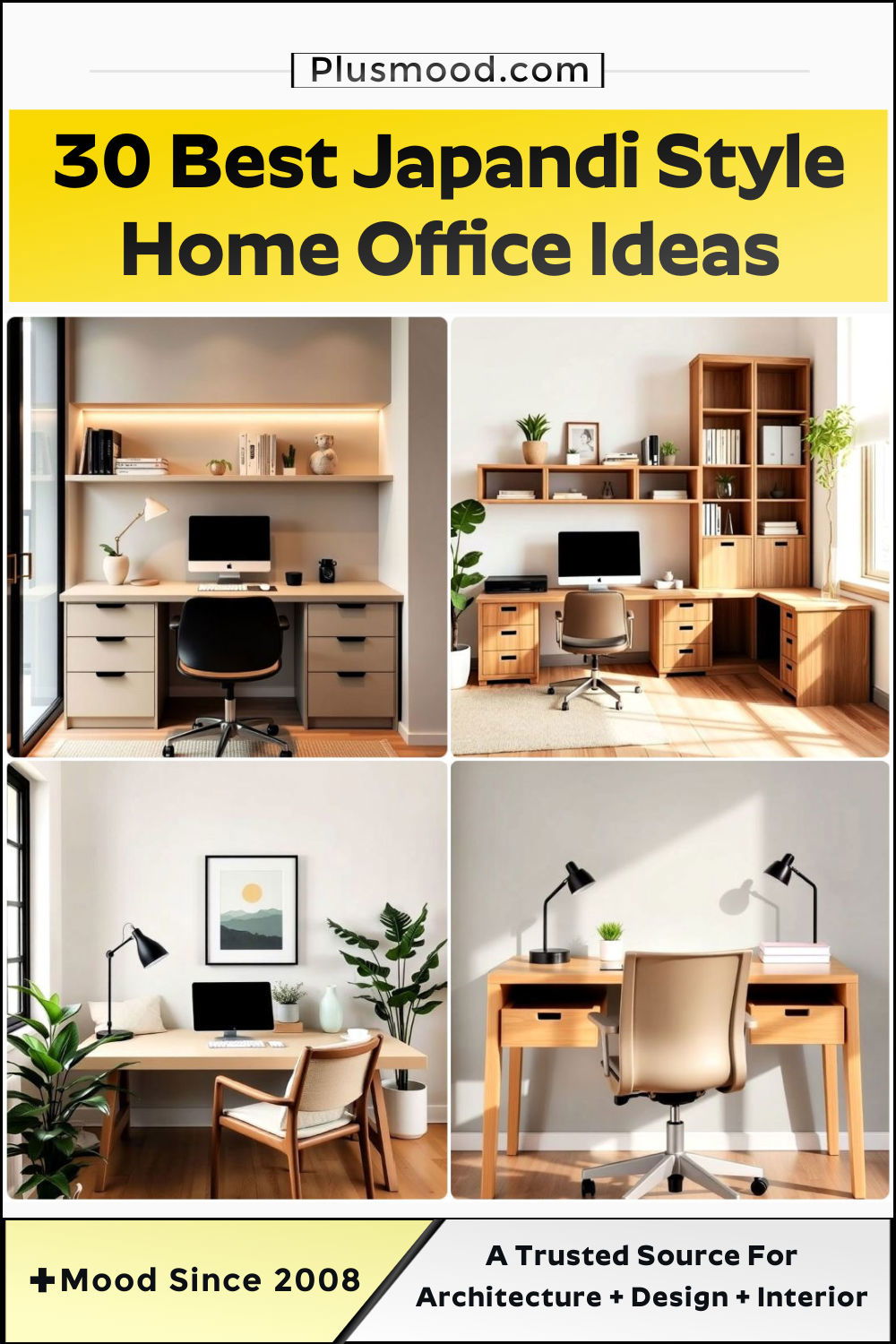 Japandi Style Home Office Ideas