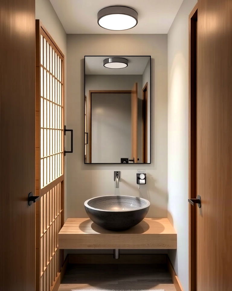 Luxury Japanese inspired Serenity - 15 Luxury Powder Room Ideas