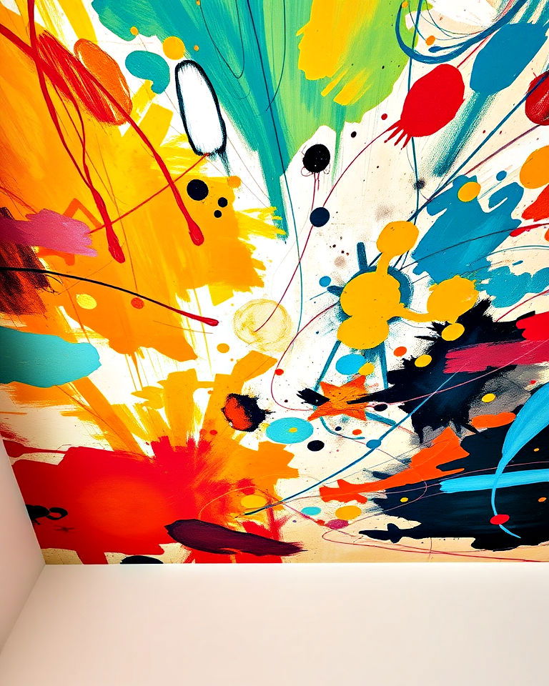 abstract expressionism ceiling mural - 25 Ceiling Murals