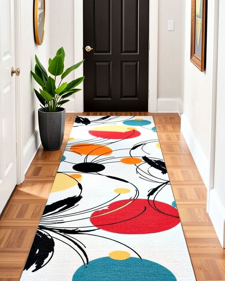 abstract patterned runners - 15 Entryway Runner Ideas