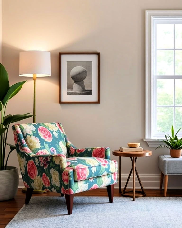 accent chair with bold patterns - 25 Pinterest Interior Design Ideas