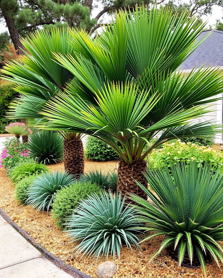 accent in mixed beds pine straw landscaping - 15 Pine Straw Landscaping Ideas