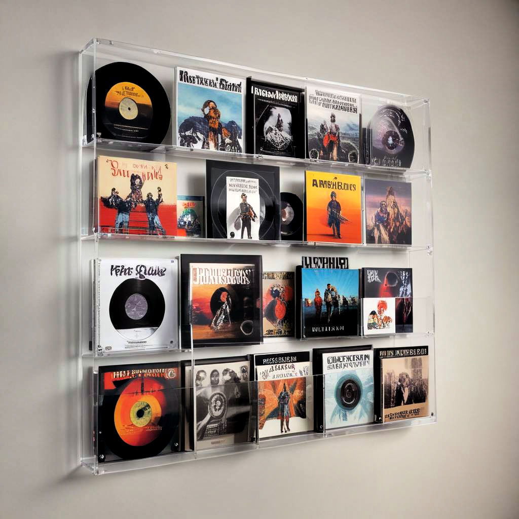 acrylic record display case - 25 Vinyl Record Storage Ideas
