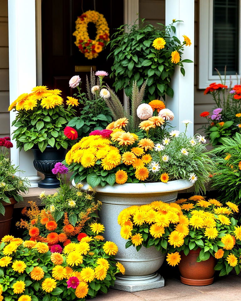 add mums to container gardens for decks add mums to container gardens for decks - 20 Mums Landscaping Ideas