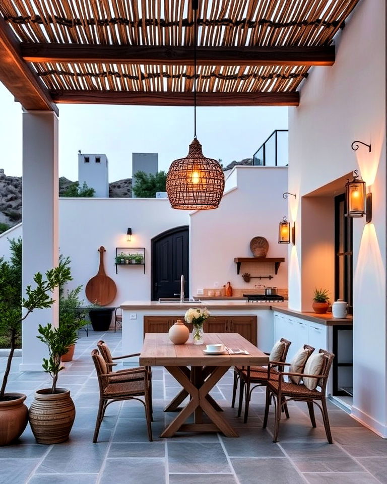 aegean inspired lighting - 25 Greek Style Home Ideas