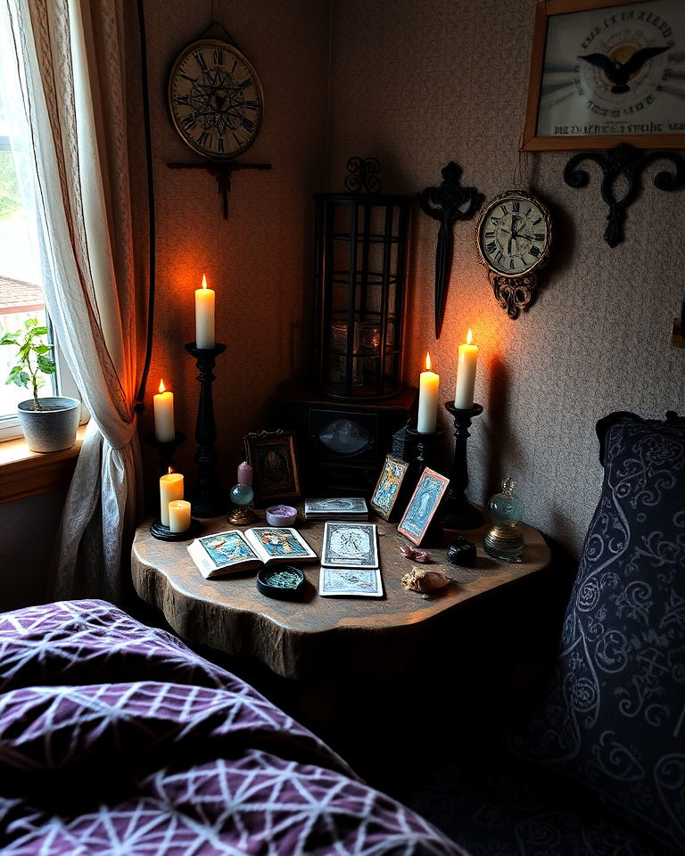 altar spaces for personal rituals - 20 Whimsigoth Bedroom Ideas