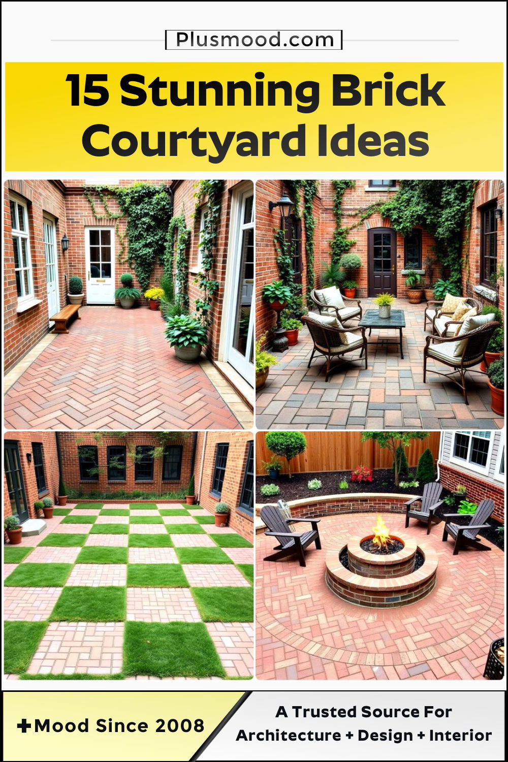 amazing brick courtyard ideas