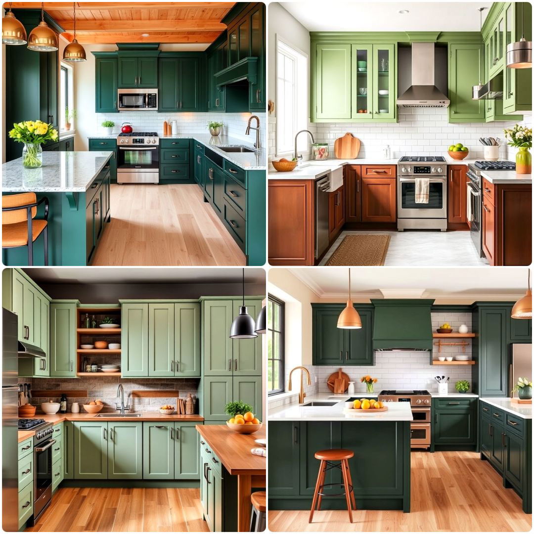 Top 20 Green and Brown Kitchen Ideas For Stylish Homes