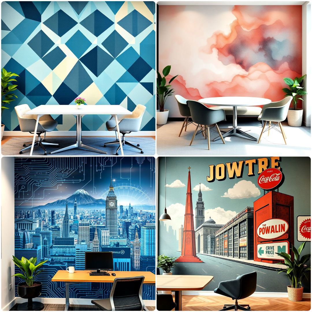 amazing office wall murals