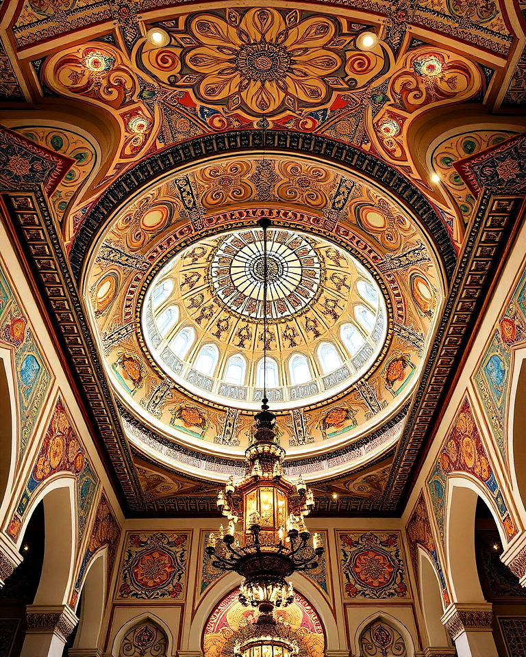 arabic interiors ceiling details and domes - 15 Arabic Interior Design Ideas