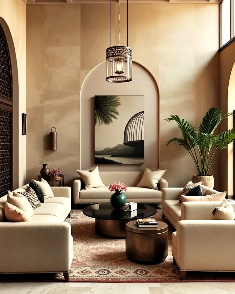 arabic interiors earthy and neutral palettes - 15 Arabic Interior Design Ideas