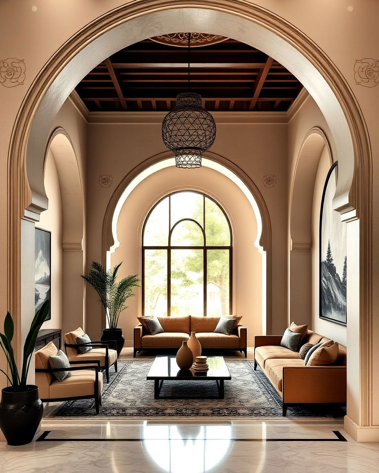 arched doorways and windows arabic design - 15 Arabic Interior Design Ideas