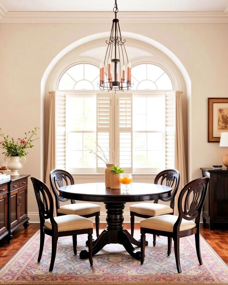 arched windows for dining room - 20 Dining Room Window Ideas