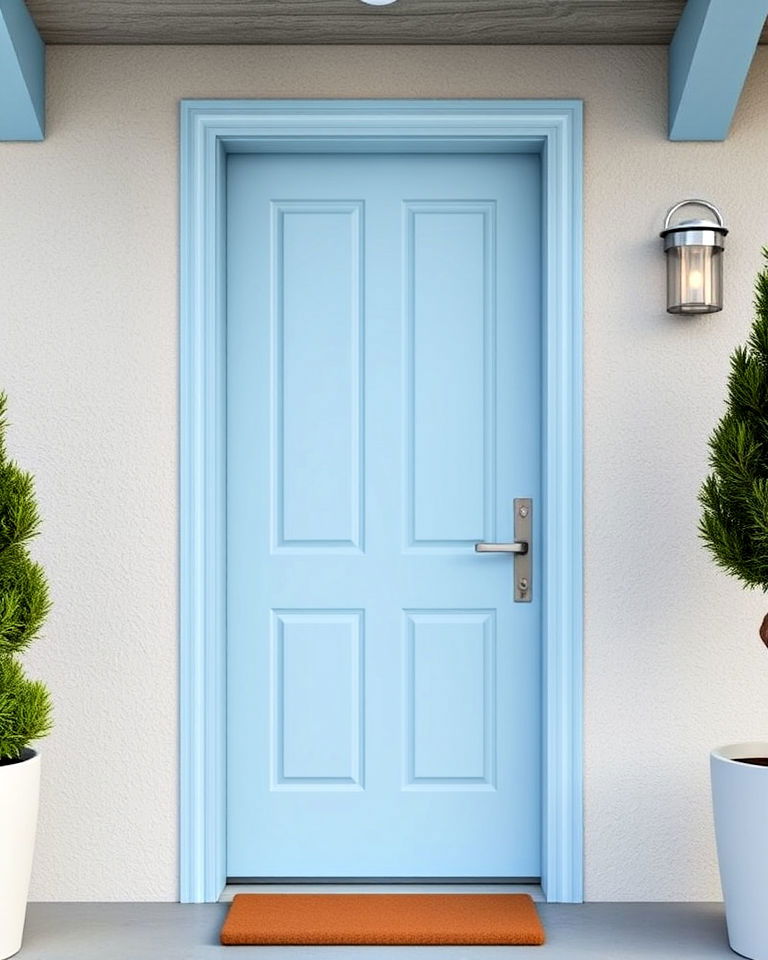 arctic blue front door - 30 Blue Front Door Colors