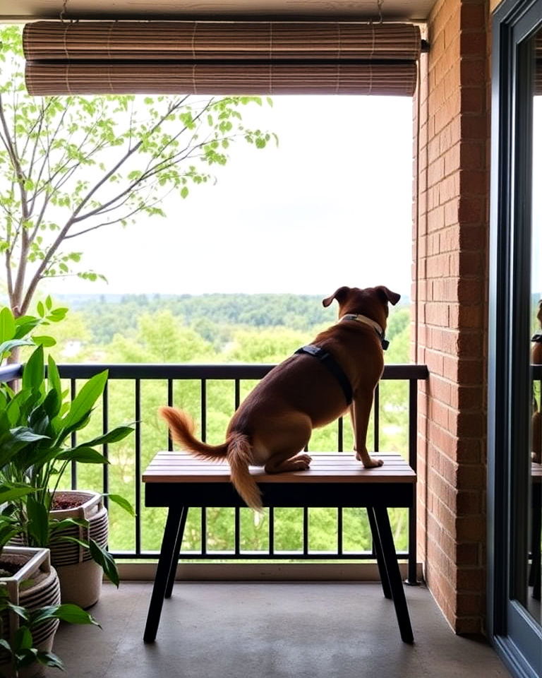arrange a viewing platform - 15 Dog Balcony Ideas