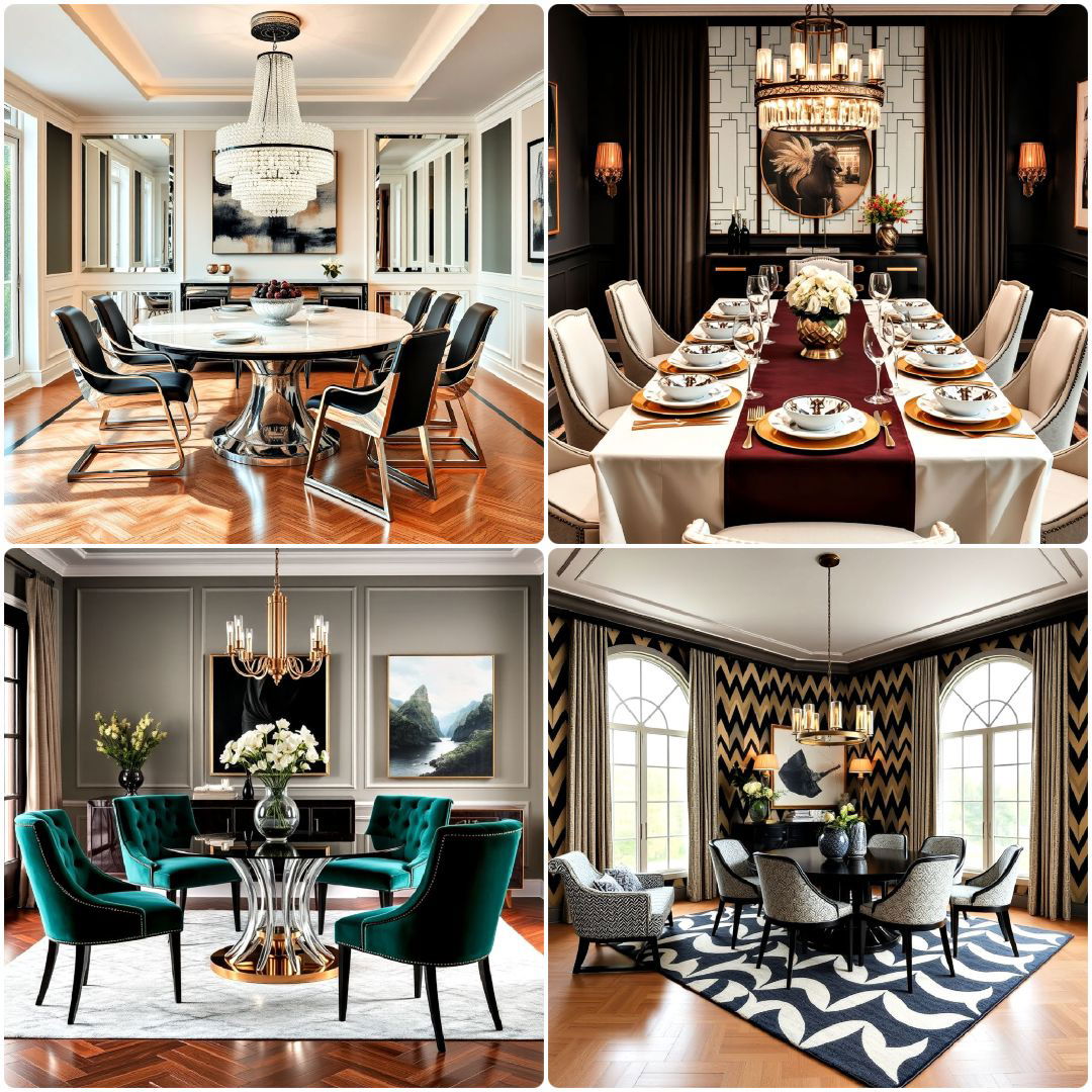 art deco dining room ideas