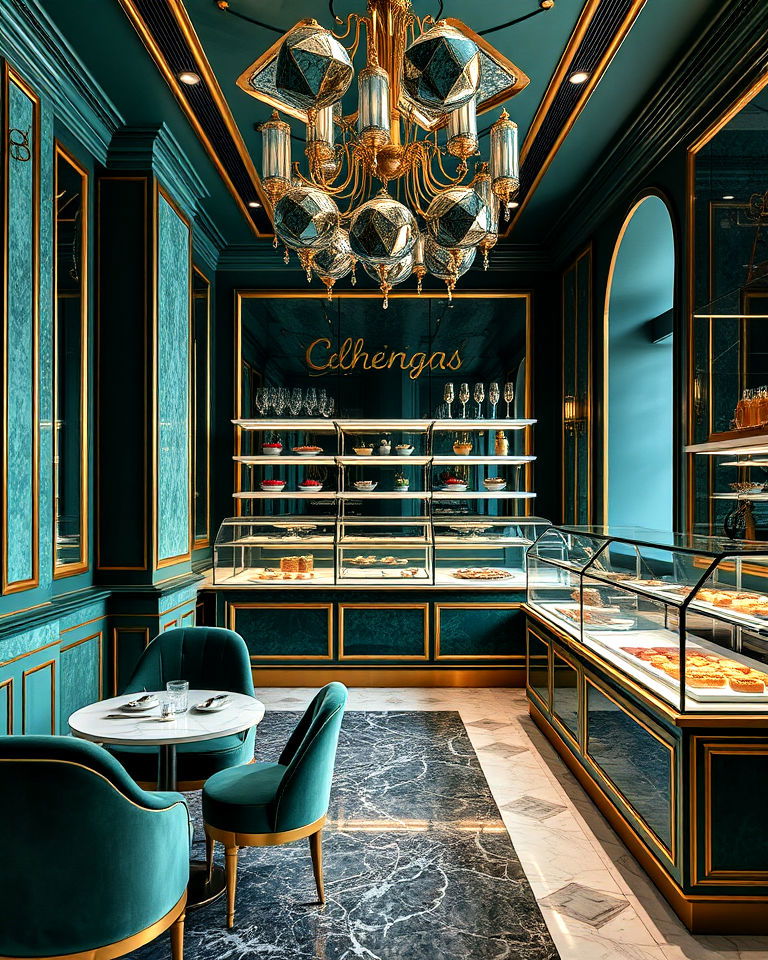 art deco glamour bakery interior - 15 Bakery Interior Design Ideas