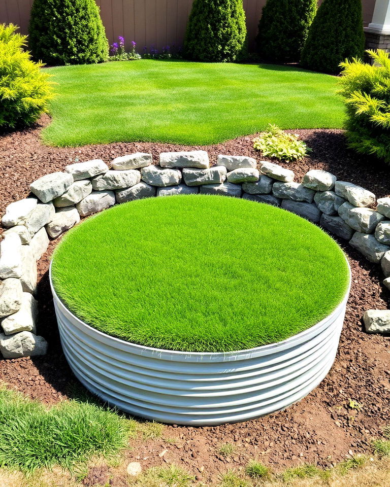 artificial grass septic tank landscaping - 20 Septic Tank Landscaping Ideas