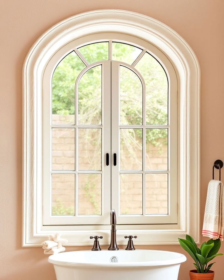 artistic textured plaster window trim - 30 Window Trim Ideas