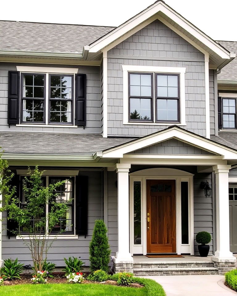 ash gray siding for a modern home aesthetics - 30 House Siding Colors