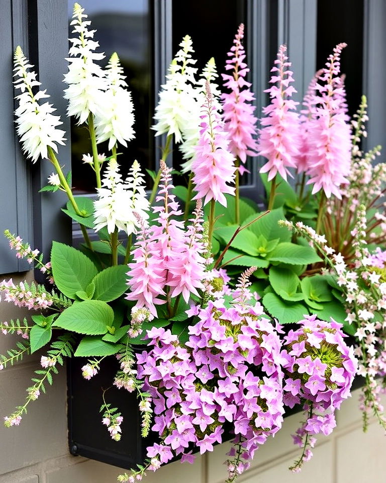 astilbe and tiarella for shaded window boxes astilbe and tiarella for shaded window boxes - 25 Combinations of Window Box Flowers for Shade