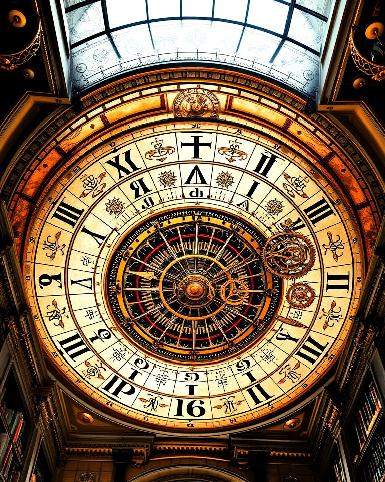 astronomical clock ceiling mural - 25 Ceiling Murals