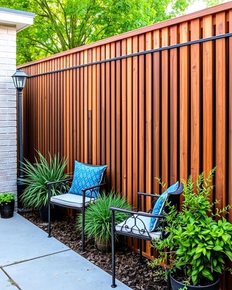 backyard privacy screen fence - 40 Types of Fences
