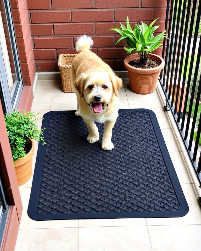 balcony anti slip mat - 15 Dog Balcony Ideas