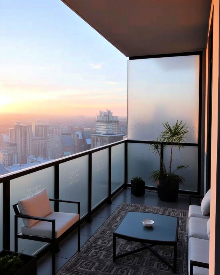 balcony frosted glass panels - 20 Glass Balcony Design Ideas