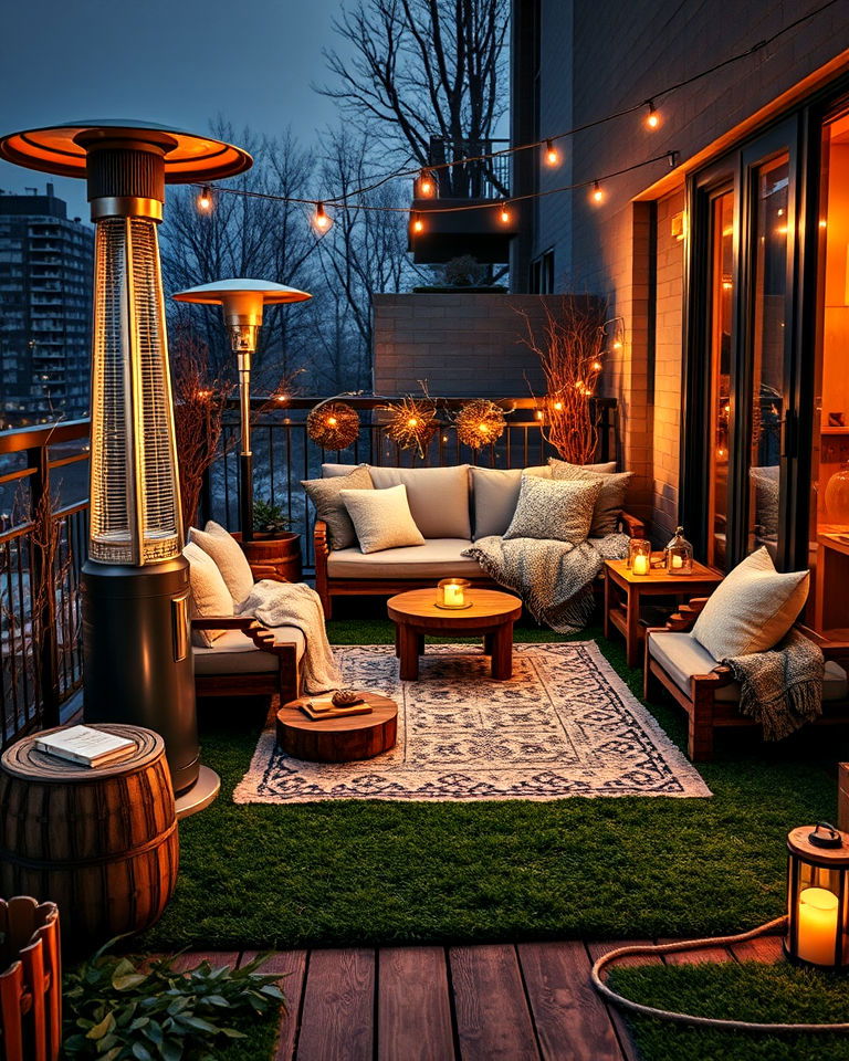 balcony into a snug winter haven - 15 Penthouse Balcony Ideas