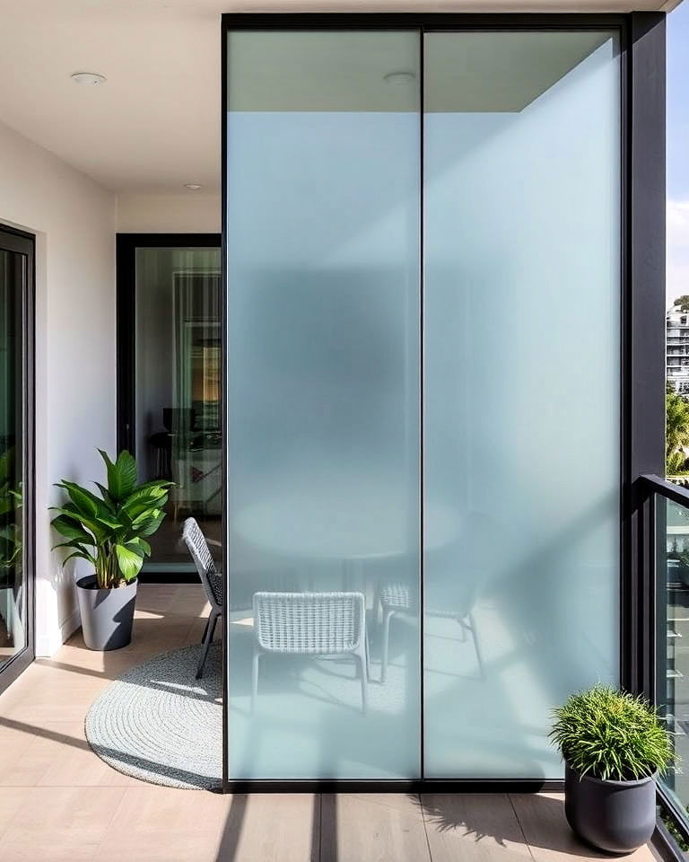 balcony partitions with glass - 20 Glass Balcony Design Ideas