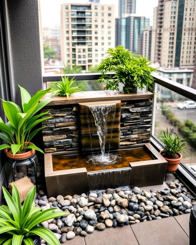 balcony water feature - 20 Large Balcony Ideas